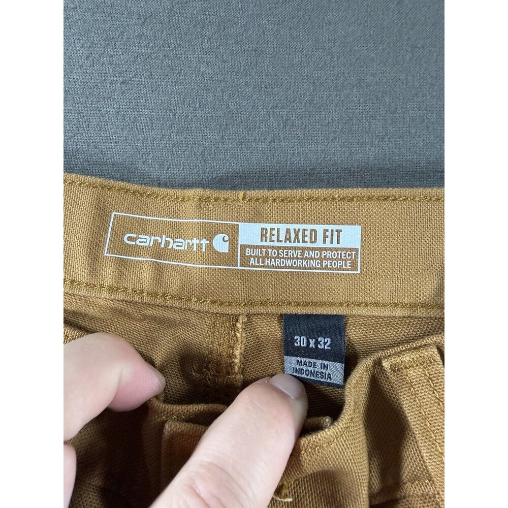 Carhartt Pants Men 30x32 Rugged Flex Relaxed Duck Double Front Knee Utility Work - Picture 5 of 10